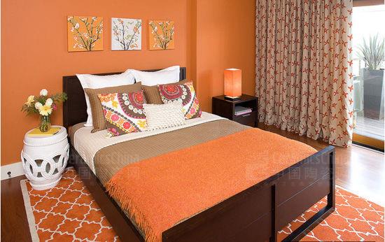 橘色卧室