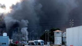 西班牙一化工厂起火爆炸