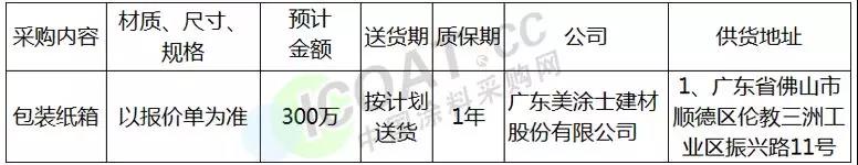 抢手！300万采购项目招标发布