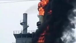 突发！一化工企业突发火灾，浓烟滚滚！