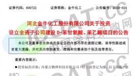 投资1.28亿！精细化工龙头拟设立全资子公司！