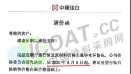 累计上涨1000元/吨！第二轮钛白粉涨价开始！