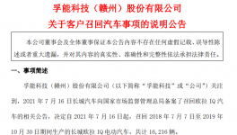 1.6万辆新能源车召回，万亿“电池茅”被错杀？