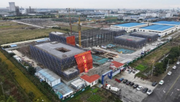 三烁高性能工业涂料项目主体封顶