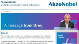 阿克苏诺贝尔与艾仕得正式宣布合并