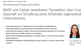 凯雷将联合QIA收购 巴斯夫又要被“套现”？