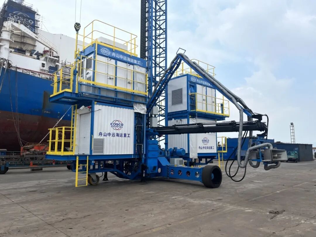 中远海运重工绿色修造智能化涂装平台立大功！