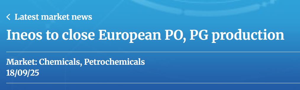 突发！英力士与索尔维头部化工企业双双关停！