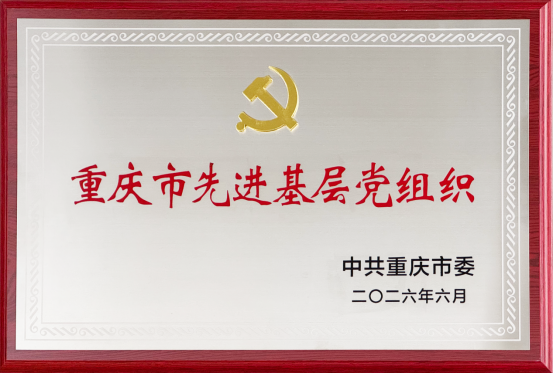 党建赋能市场拓局 渝三峡获重庆市先进基层党组织荣誉